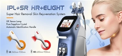 Апарат IPL E-light SHR для видалення волосків і омолодження шкіри